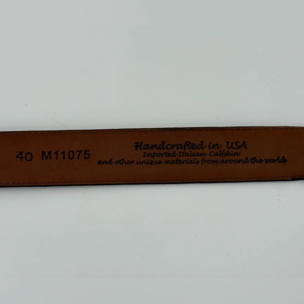 Vintage Brighton Men’s Brown Leather Belt‎ 40
